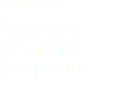 Design project University of Salford - Prospectus