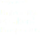 Design project University of Salford -Prospectus 